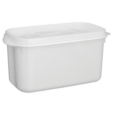 Imagem de Caixa Organizadora Du Cheff Com Tampa BPA Free 3,7L Branca - Plásticos