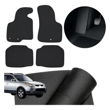 Imagem de Tapete Borracha Carro Vera Cruz 2007 A 2012 + Descanso De Pé