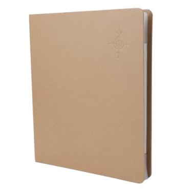 Imagem de Pasta de partitura Pressionador Binder Premium Kraft Paper PVC A4 20 Capactação Capacidade de couro à prova d'água para concertos ensaios Ensinando estudantes entusiastas da música