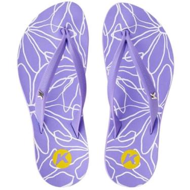 Imagem de Chinelo Kenner Ibiza Outiline Feminino - Roxo e Amarelo - 39