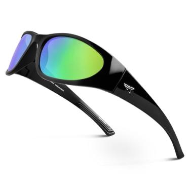 Imagem de KastKing Óculos De Sol Esportivos Polarizados Raccoon Para Homens E Mulheres, Hastes Largas, Ideais Para Dirigir, Pescar, Andar De Bicicleta E Correr