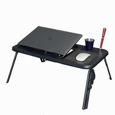 Imagem de Mesa Articulada Dobravel P/ Notebook Com Cooler Sofa Cama - Skin Zabom