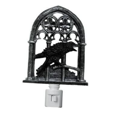 Imagem de Ｂｅｓｇａ Luminária de parede decorativa gótica versátil preta para presentes, arandela de resina, para escritório interno e cabeceira