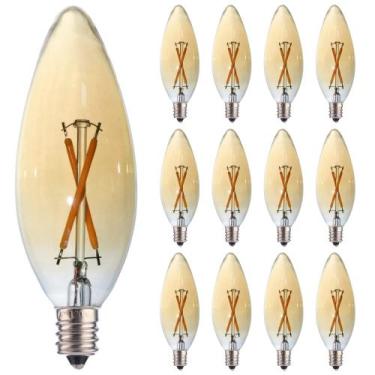 Imagem de Lâmpada LED FANNIS C32 Candle Filament 2W (15-20W) E12, pacote com 12