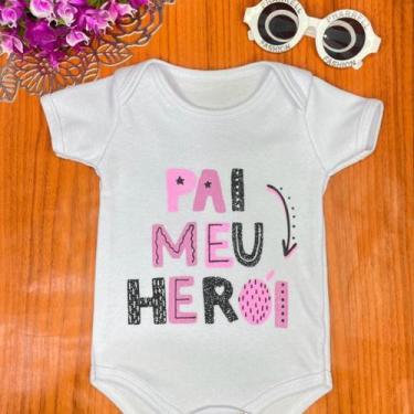 Imagem de Body de Bebe Manga Curta Frases Unissex 100% Suedine - Sassá Baby, G