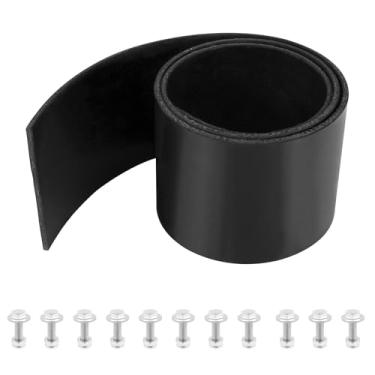 Imagem de Aba universal de lâmina de limpa-neve, acessórios de defletor de arado de borracha para limpa-neve, adequado para lâmina de 122 cm a 182 cm, defletor de neve de borracha de 182 cm x 15 cm x 1/10.2 cm