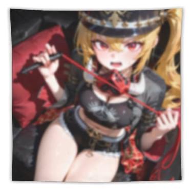 Imagem de LIEGBMEU Sexy Bikini Hot Anime Girl Tapeçaria 152.4 cm x 152.4 cm Interior Exterior Wall Quilt Art Decoração de Tapeçaria Caprichosa, AF197