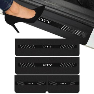 Imagem de Soleira Porta Para City Hatch Sedan 2025 Preto Texturizado - SPORTINOX