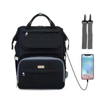 Imagem de Mochila Bolsa Maternidade Lequeen Original Com Bolso Térmico-Feminino
