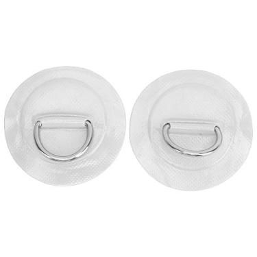 Imagem de Alomejor 2pcs Boat Inflável de Luz D - Anel Pad PVC Acessórios para Barcos (Branco)