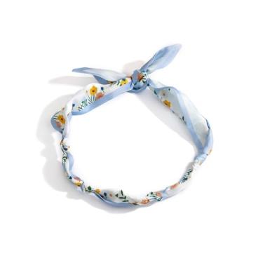 Imagem de Dcfywl731 Colar de cachecol com pingente bandana gargantilha para mulheres, colares de gravata de seda, joias femininas, cachecóis coloridos para mulheres, Metal, Sem pedras preciosas