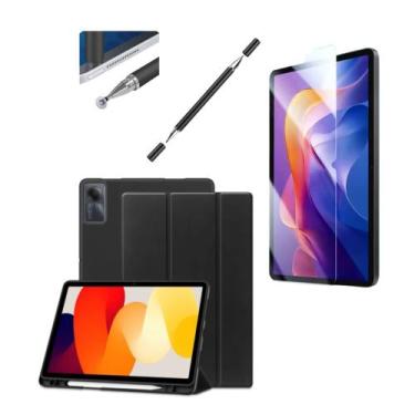 Imagem de Película de Vidro + Caneta Touch de Duas Pontas + Capa Case Smart Para