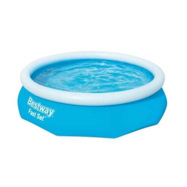 Imagem de Piscina Inflável Circular Fast Set Bestway 3800 Litros com Kit de Repa