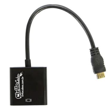 Imagem de Cabo Conversor Adaptador Mini HDMI Para Vga - Cirilo Cabos