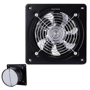 Imagem de 220V,Ventilador portátil de ventilação doméstica de 60W, ventilador de escape de 8 polegadas para banheiro e cozinha Ventilador de aço inoxidável de 7 lâminas (110V / 220V)