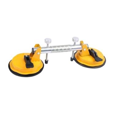 Imagem de Generic Ajustador de juntas de granito, poderoso e prático com ventosas, ferramenta de junção de para nivelamento de lajes de pedra de mármore, Amarelo