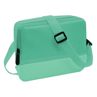Imagem de Pochete para mulheres e homens, bolsa tiracolo resistente à água com bolsos para telefone, cintura ajustável com bolsa com zíper para corrida, viagens, trilhas, exercícios, Verde, 5x4x6 inches, Bolsa