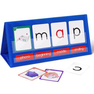 Imagem de Kit de cartões flash Word Building Desktop Pocket Chart - GAMENOTE
