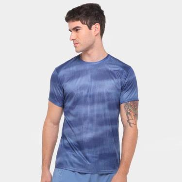Imagem de Camiseta Mizuno Dry Aero Flow Graphic Masculina, Azul, P