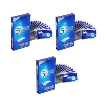 Imagem de Kit De Limpeza Dental Com Fitas Clareadoras De Dentes 5D Com Aroma De 