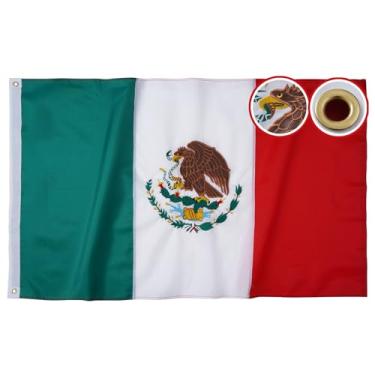 Imagem de Flagolden Bandeira mexicana 0,9 x 1,5 m