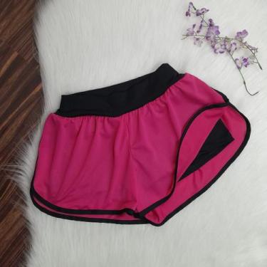 Imagem de Short Duplo Suplex e Dryfit Academia Fitness - Bella fitness, Rosa, G