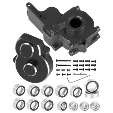 Imagem de RCYouHott RC Transmission Gearbox/Bearings Kit for 1/24 Micro-B 2S 2WD(LOS00007),1/28 Micro-T 2S 2WD(LOS-1392),Aluminum Case Gearbox Hops Ups,Black(LOS-1769)