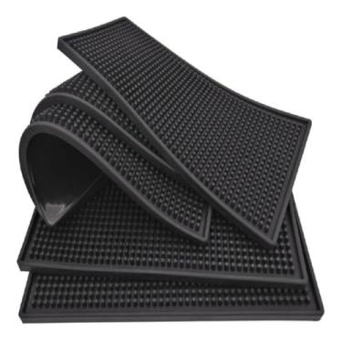 Imagem de Tapete Premium em Silicone 30x45 | Escorredor para Louça, Copos e Taças | Bar Mat Antiderrapante para Barman