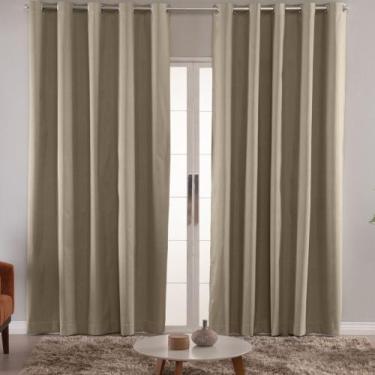 Imagem de Cortina Blackout 100% Vedação luz 3,90 x 2,60m Sala Quarto Janela Para