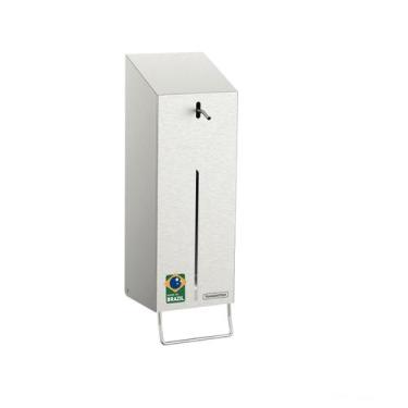 Imagem de Dispenser de Álcool Gel e Sabão Líquido 1 litro Tramontina em Aço Inox