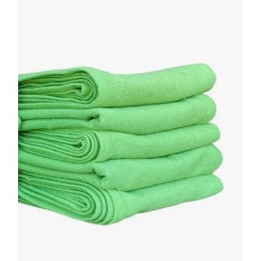 Imagem de 1 pano de copa prato pé de galinha 41x68 verde lmt