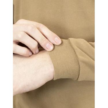 Imagem de Moletom Dixen Masculino Crewneck Liso Cáqui, XL/GG