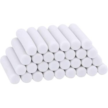 Imagem de 50 refis de borracha cilíndrica branca (5 x 25 mm) - Borrachas mecânicas de borracha premium para esboços, materiais escolares e de escritório