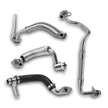 Imagem de Kit de linha de refrigeração de turbocompressor de 4 peças 11538663516, serve para BMW 125i 220i 320i 328i 420i 428i 520i 528i 2010-2018, 11538663517, 11428626652, 1144286652, 1144286652, 11444286652