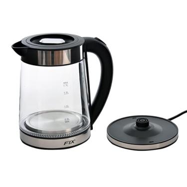 Imagem de Chaleira Jarra Elétrica Elegance 127v Vidro 1,7 Litros Com Led Aquecimento Rápido E Seguro Para Chás E Cafés Rápidos - Fix - FXI01005