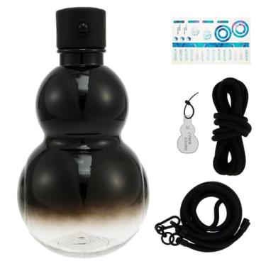 Imagem de Garrafa de água Gourd, garrafa de água esportiva de viagem de 947 ml para academia, garrafa de água de grande capacidade e estilo cuia, vem com alça, corda de cintura, escova de copo, pingente e