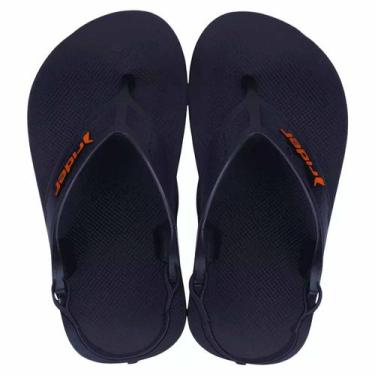 Imagem de Chinelo Sandália Infantil Baby R1 Bebê Elástico Rider, Azul, 17/18