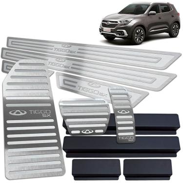 Imagem de Descanso Pedaleira Soleira Chery Tiggo 5X 2019 2020 Prata