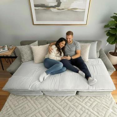 Imagem de Protetor Para Sofá Retrátil e Reclinável Pillow Top Confort Flat 10cm 