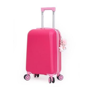 Imagem de Mala Escolar Infantil Viagem 10kg Abs Rodinha 360 Estojo Animado - CRU