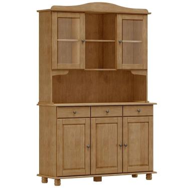Imagem de Cristaleira Madeira Maciça 5 Portas 129 cm 8925 Freijo Milani Store