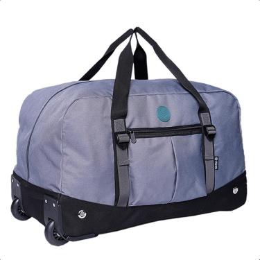 Imagem de Bolsa Mala Sacola De Viagem Com Rodas Reforçada - Cinza
