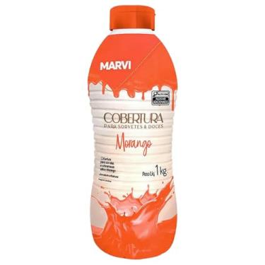 Imagem de COBERTURA P/SORVETE MARVI 1KG - MORANGO