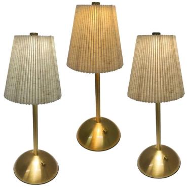 Imagem de Luminaria de Mesa LED 3 Tons Abajur Kit 3 uni Controla de Intensidade USB Bateria Recarregavel Quarto Sala Escritorio