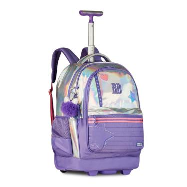 Imagem de Mochila Escolar de Rodas Holográfica Rebecca Bonbon Juvenil