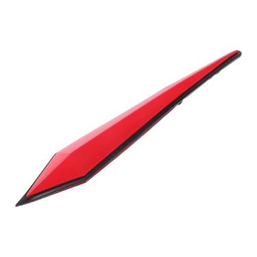 Imagem de Hihaha Protetor de para-choques de espelho de porta/acabamento de porta externa adesivo de proteção de carro para carro, veículo, trailer, caminhão, pickup/plástico antiarranhões / 1 peça vermelha