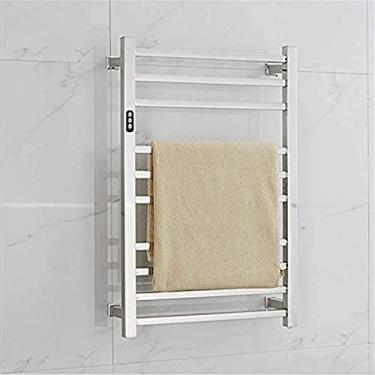 Imagem de Toalheiro aquecido toalheiro elétrico de banheiro, aquecedor de toalhas de controle de temperatura inteligente, aquecedor de toalha cronometrado, permite que você não sinta a toalha molhada e fria