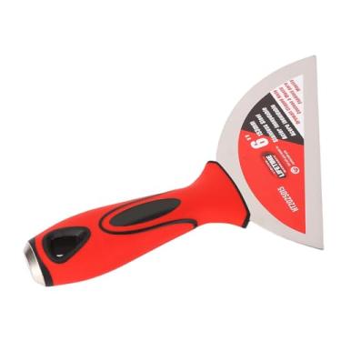 Imagem de YWBL-WH 6 Polegada Raspador de Massa Chanfrada, Espátula de Aço Inoxidável de Polimento de Espelho para Remoção de Papel de Parede de Pintura de Reparo de Drywall Com Alça de Cor Dupla