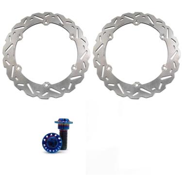 Imagem de Arashi Discos de freio dianteiro Rotores com parafusos de montagem para Honda CBR650F ABS 2014-2018, CB650F ABS 2014-2018, acessórios de substituição de motocicleta