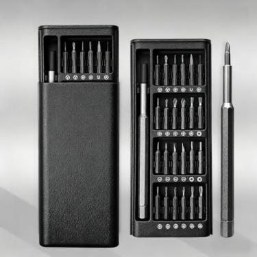 Imagem de Conjunto de chaves de fenda de liga de alumínio de precisão 25 em 1, adequado para desmontar e montar vários produtos eletrônicos, aplicações domésticas multiuso
